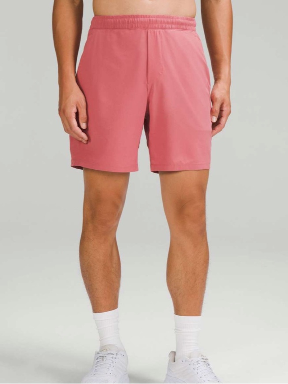 Lululemon Mens Pace Breaker Linerless Short 7” Brier Rose M
